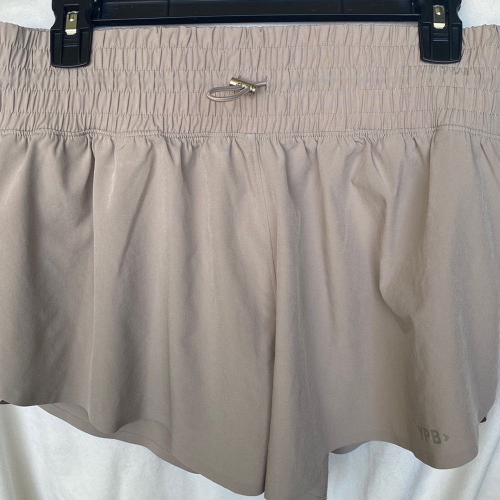 Abercrombie Beige High Waisted Athletic Shorts